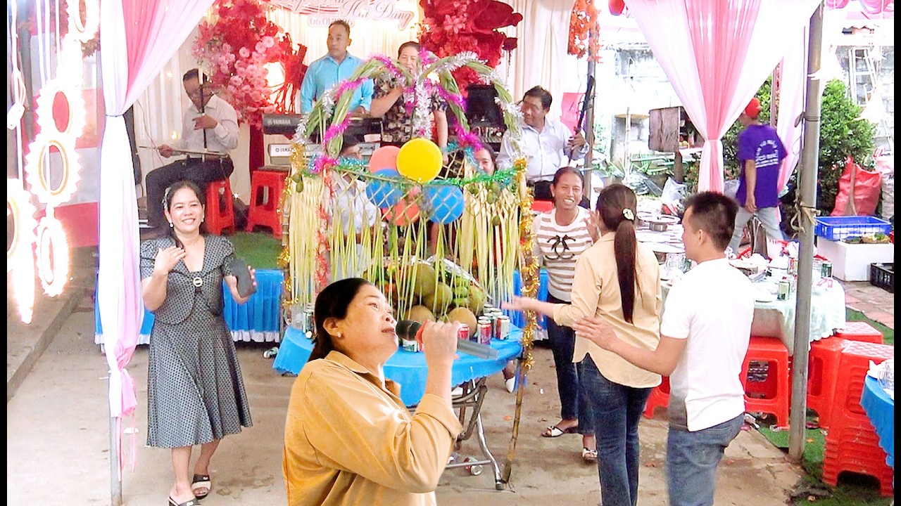 Nhac Song Chan Khang/khmer# trà cú trà vinh/Dạ đc chơi đám cưới ở bên tạ cậu