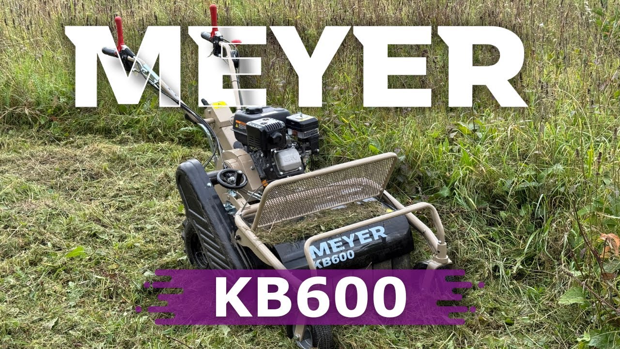 Kosiarka MEYER KB600 vs gęsta trawa! ➡️ Zobacz, jak to tnie!