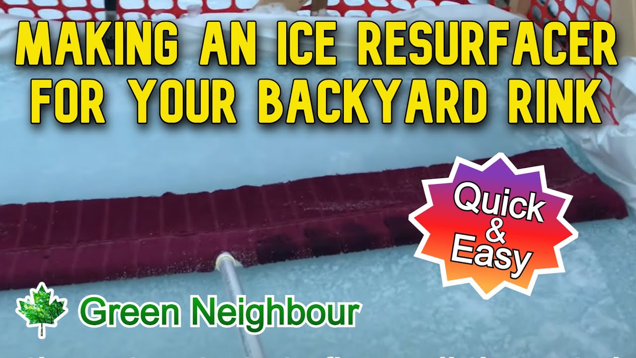 Making a DIY Handheld Ice Resurfacer for a Backyard Rink