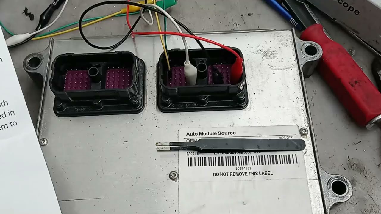 Bench flashing stock chrysler flash file to a damaged Dodge Ram 6.7L Cummins Diesel ECU with J2534