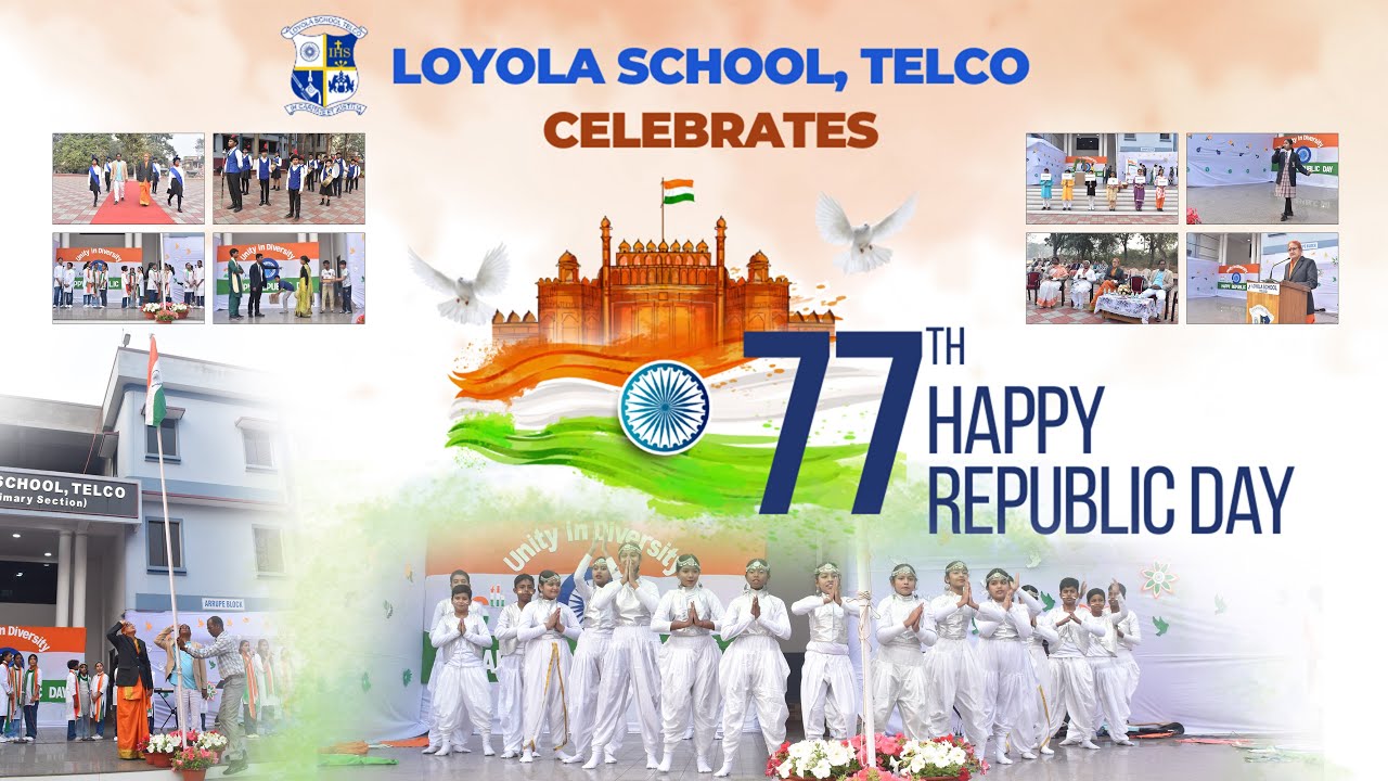 Loyola School, Telco Celebrates 77th Republic Day