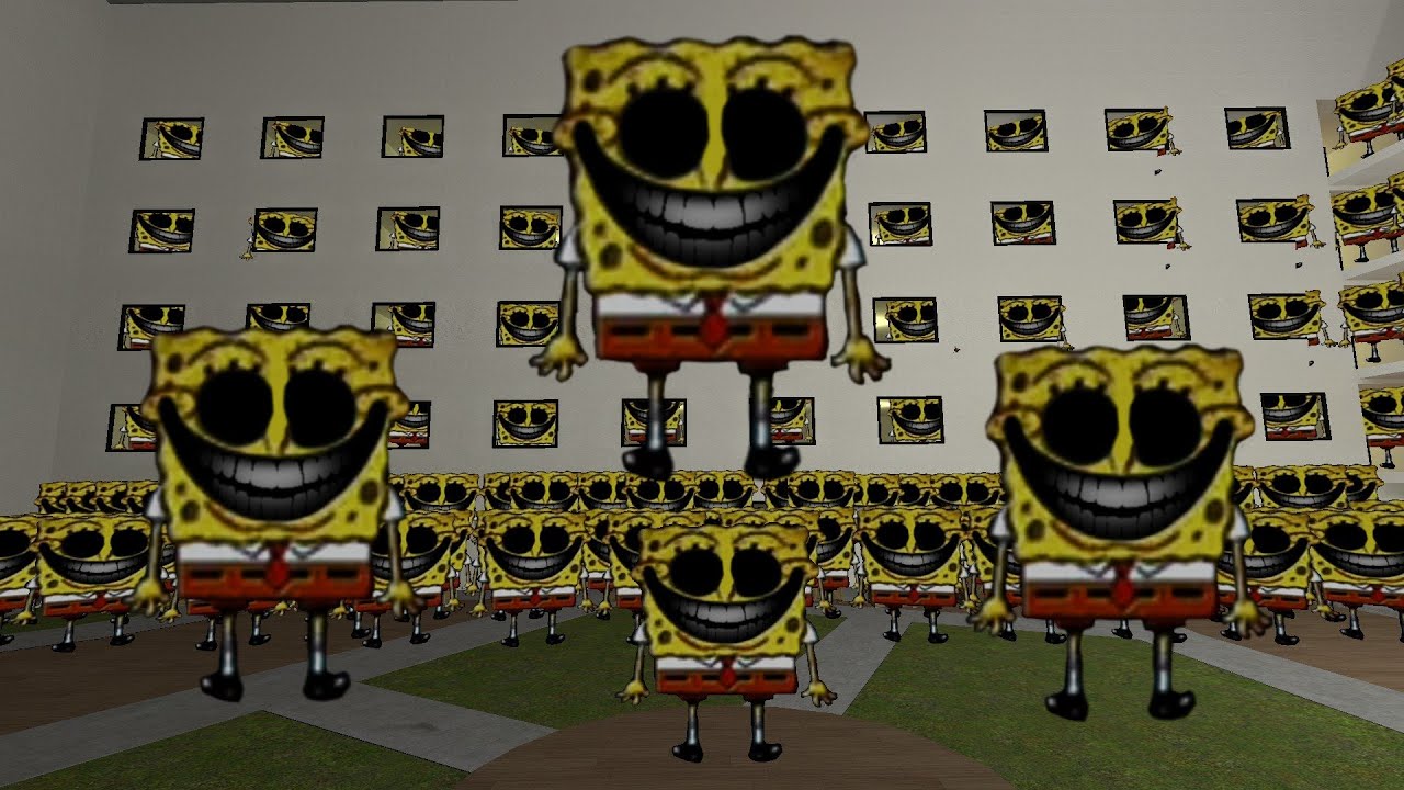 Scary Spongebob Nextbot Chasing in Gmod!