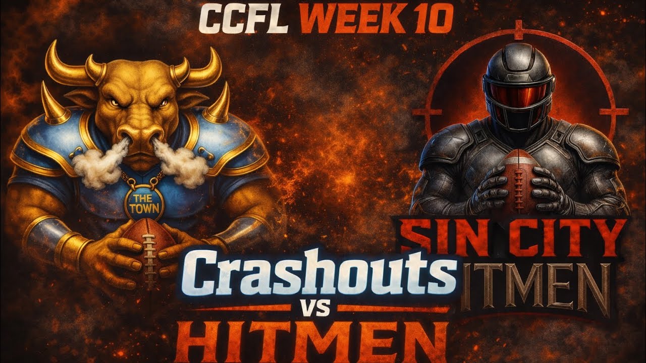 CCFL WEEK 10 Oakland Crashouts vs The Sin City Hitmen