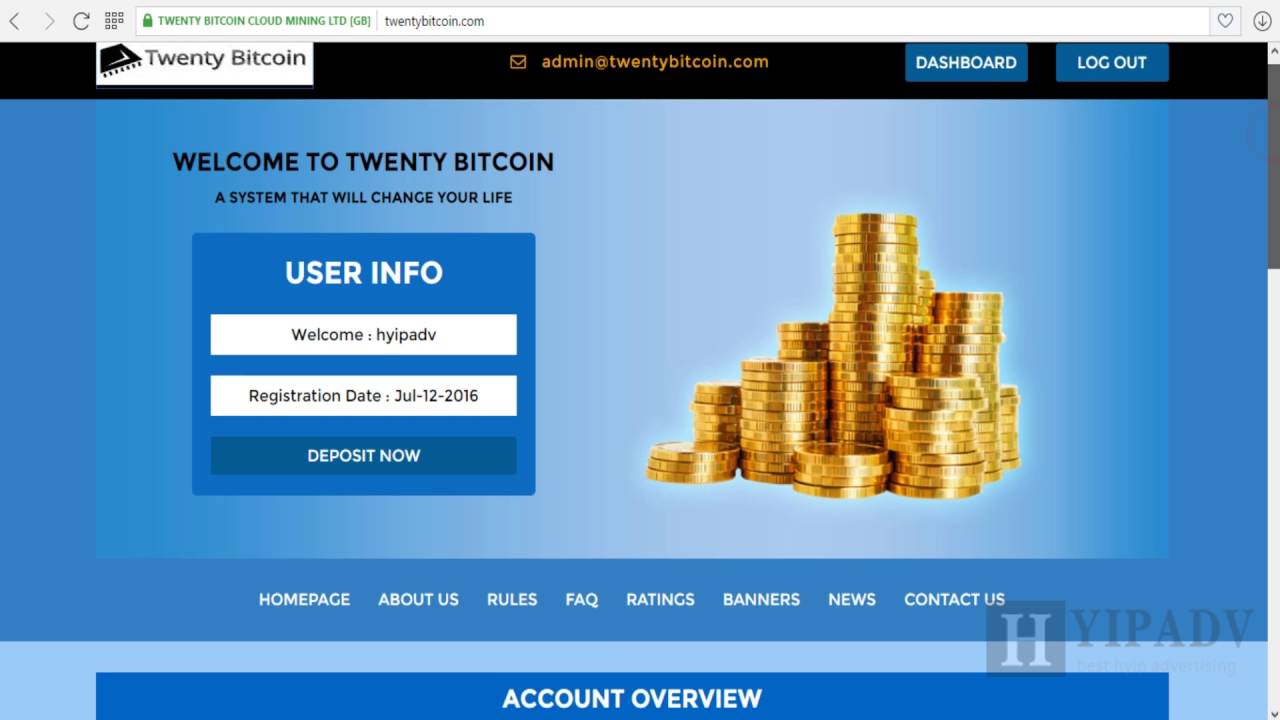 Hyip advertising result for twentybitcoin.com - hyipadv.net