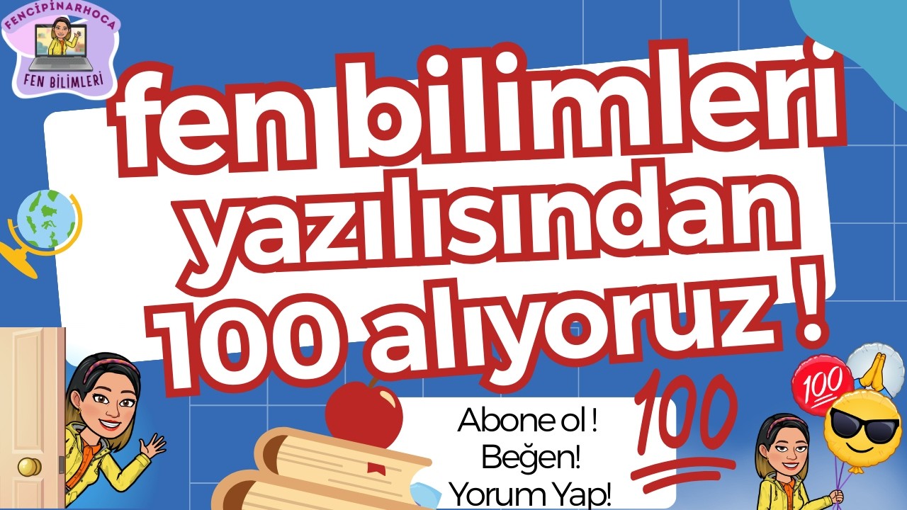 5.SINIF Fen Bilimleri 2. Dönem 1. Yazılı Hazırlık | ÖRNEK YAZILILAR