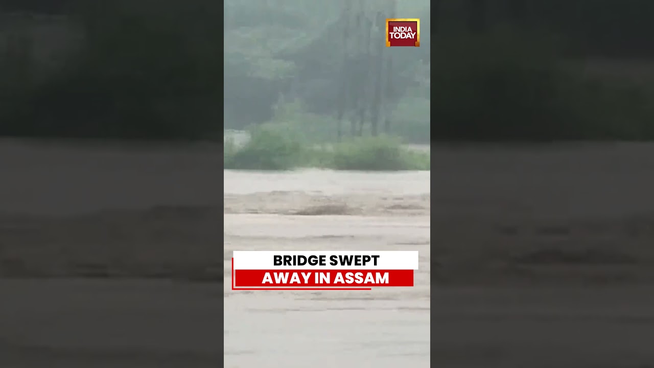 Assam Floods: 300-Metre Iron Bridge Washed Away In Dhemaji, Connectivity Cut Off #assam #flood
