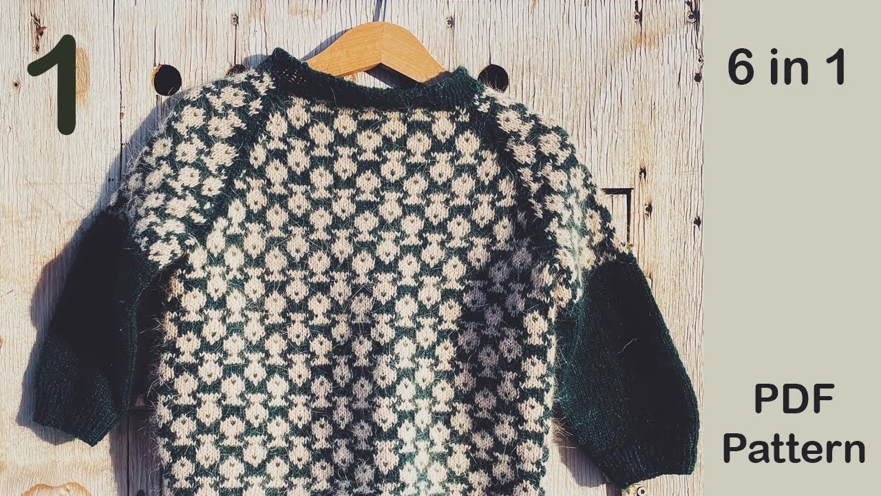 Raglan Sweater Knitting Tutorial | Stranded Colorwork | Part 1