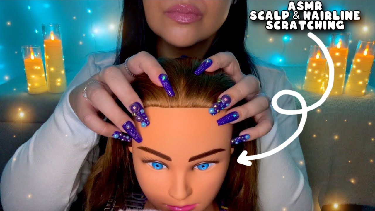 ASMR Scalp / Hairline Scratching & Tingly Face Tapping 💛✨