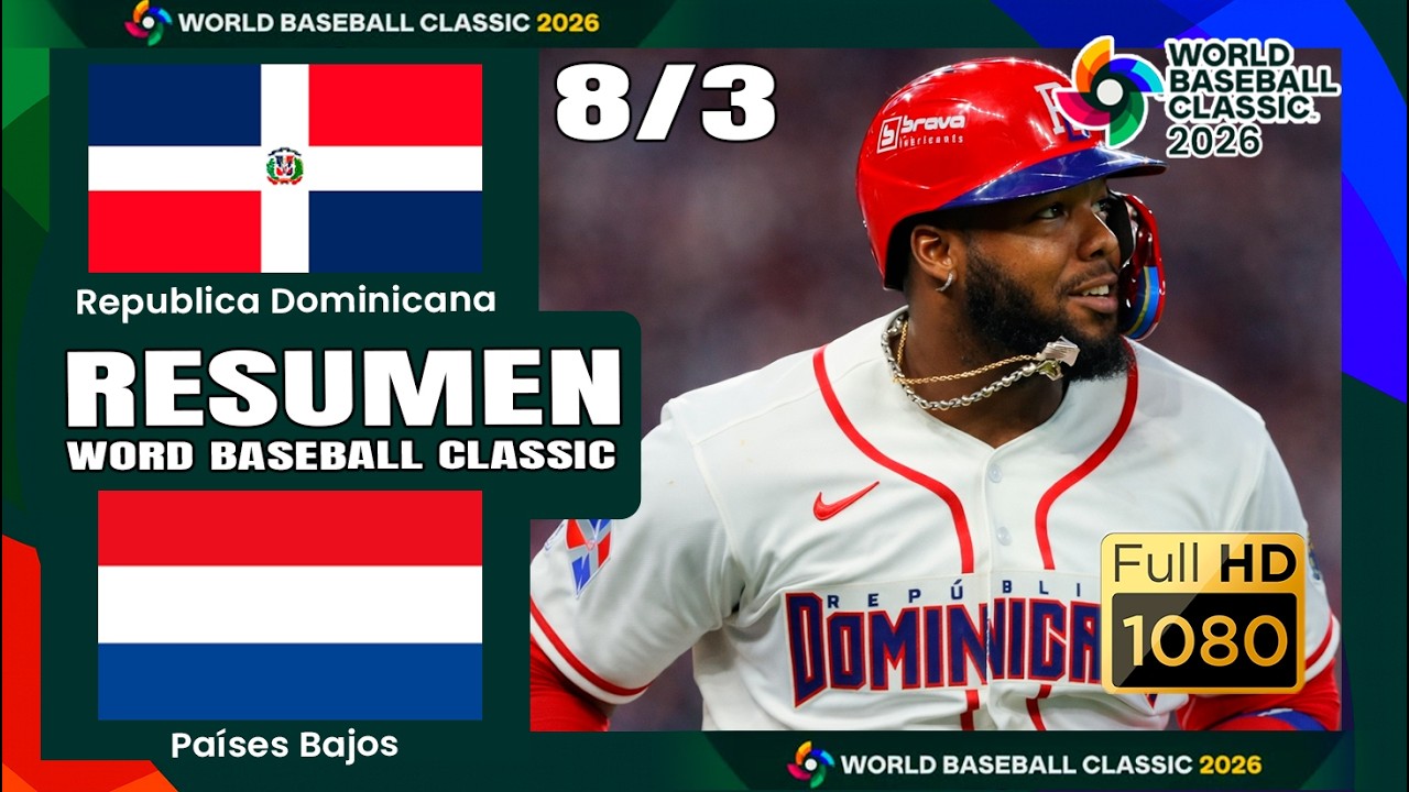 Republica Dominicana vs Paises bajos KO | RESUMEN OFICIAL | Highlights | Clásico Mundial 2026 8/3/26