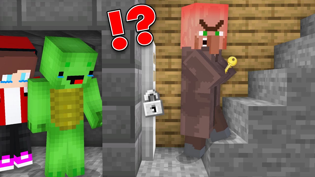Why did Villager CLOSE JJ and Mikey in the Basement ?! (Maizen)