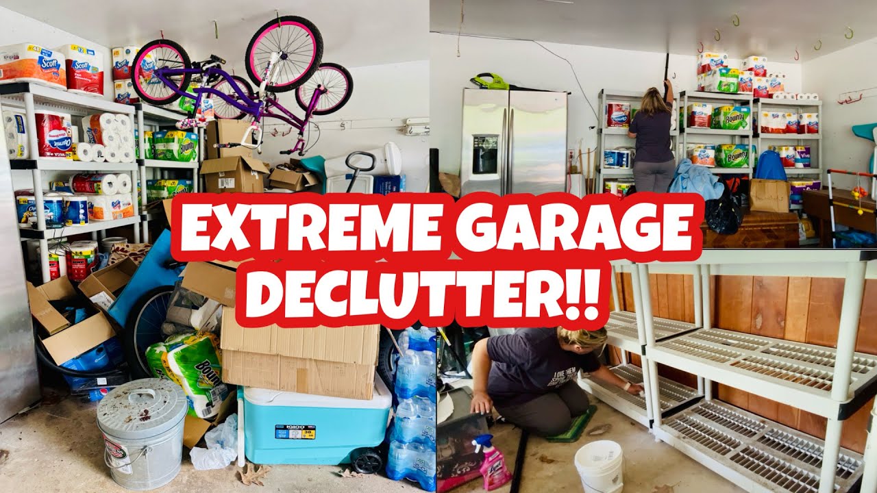 EXTREME GARAGE DECLUTTER/ got rid of so much stuff! 