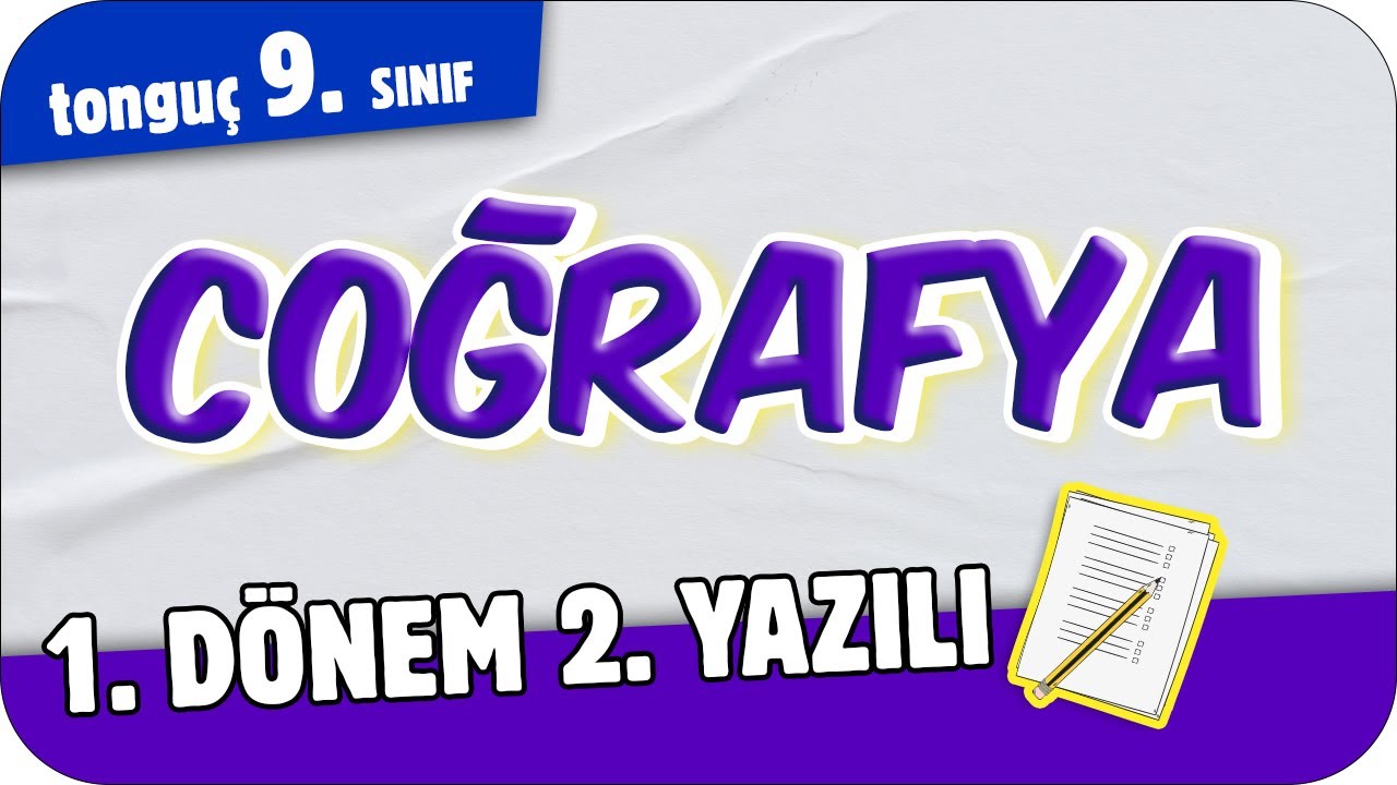 9.Sınıf Coğrafya 1.Dönem 2.Yazılıya Hazırlık 📑 #2025