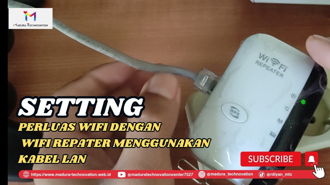 Setting wifi repeater menggunakan kabel LAN