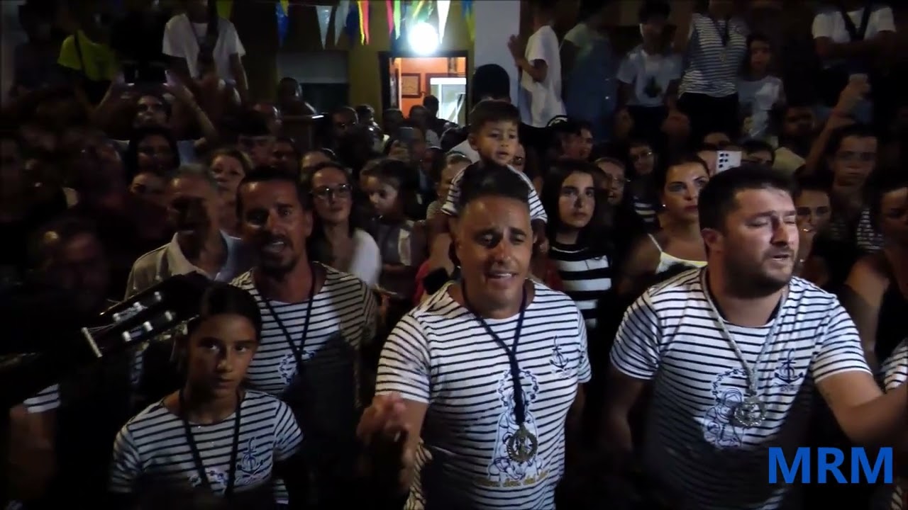 EL GRUPO DE SEVILLANAS SIETE AMIGOS LE CANTA A LA VIRGEN DEL MAR ISLA CRISTINA 20 AGOSTO 2023