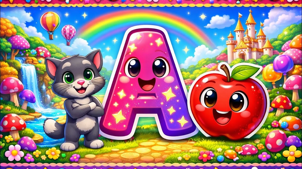 🍎 A for Apple! ABCD Phonics Song Kids Love 🎵