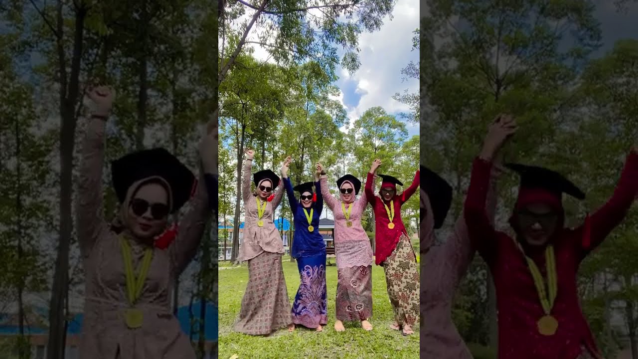 WISUDA ONLINE BARENG KAWAN CHECK!!! #wisuda #tiktok #challenge #hair #style
