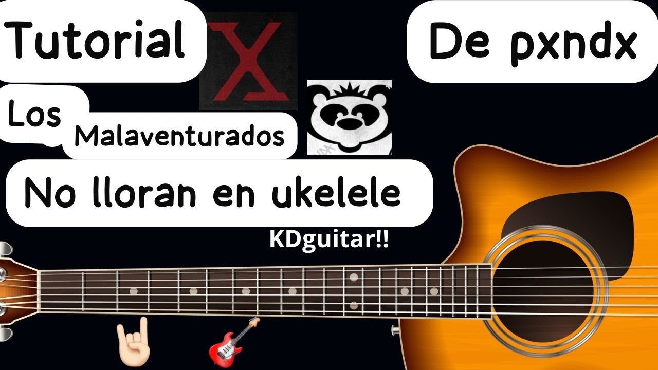 Cómo tocar los malaventurados no lloran de pxndx!! En ukelele!! Ukelele Tutorial 