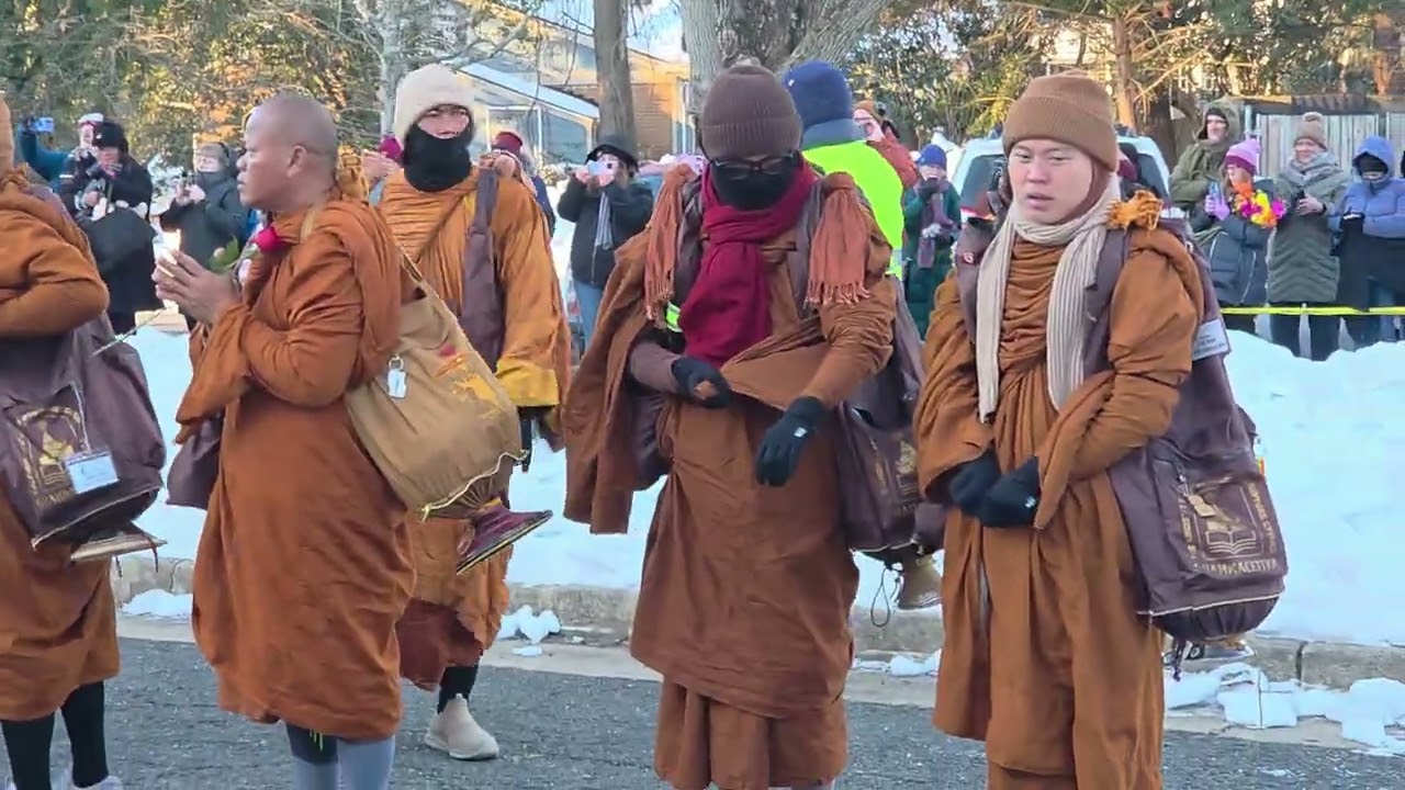 Feb 9, 2026: Morning Chanting - Walk For Peace by Buddhist Monks (Virginia, USA)