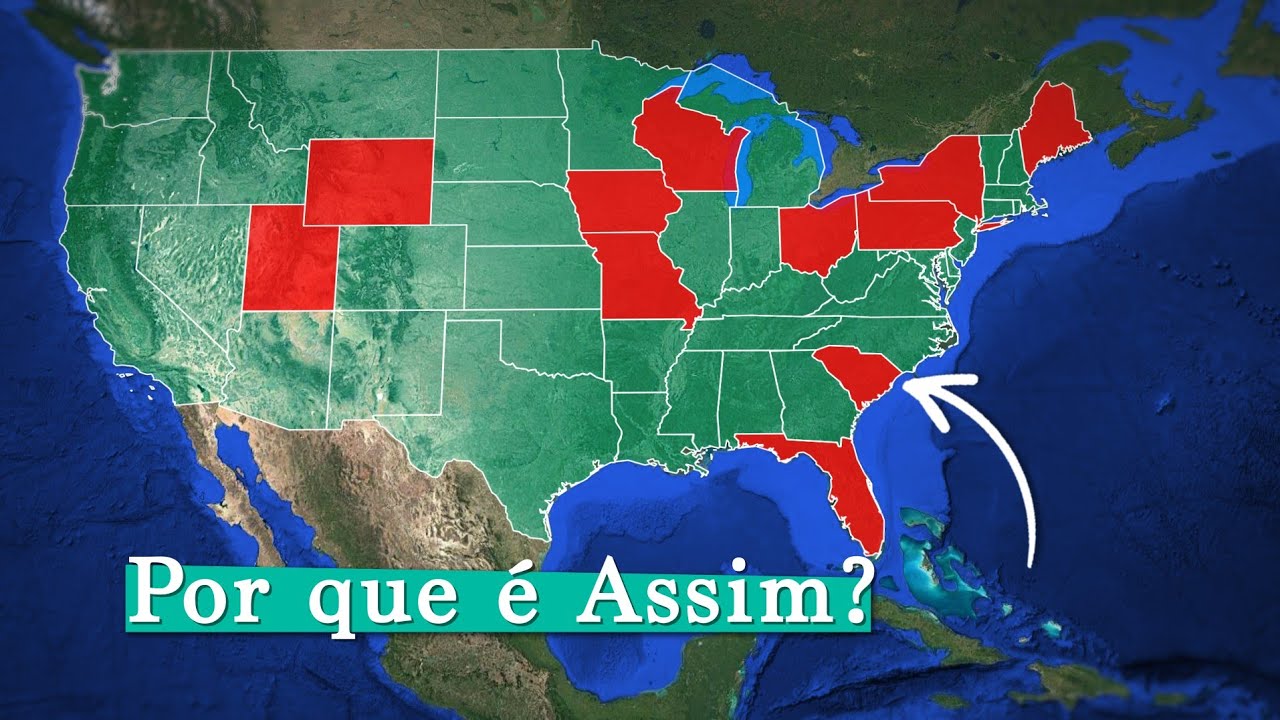 A Geografia de cada Estado dos Estados Unidos (com fatos que ninguém te contou)
