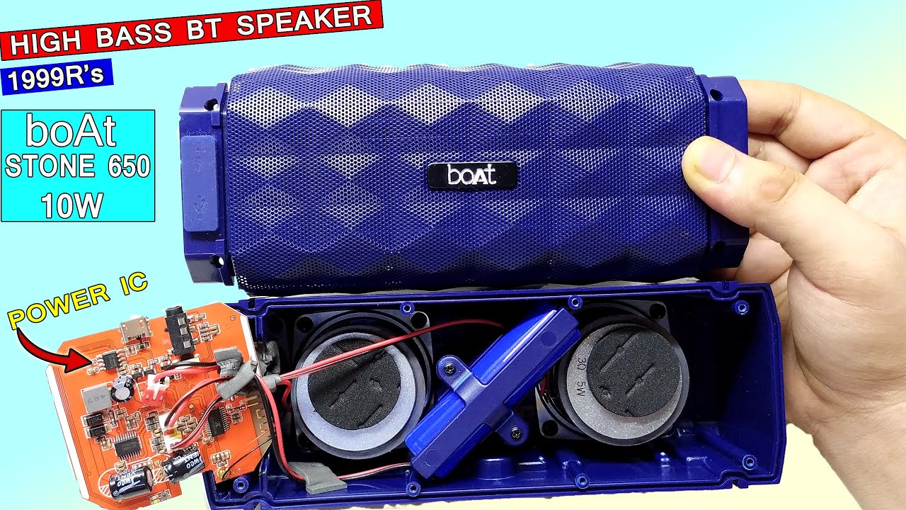 #TearDown of boAt Stone 650 Bluetooth Speaker | High Bass Test | Repair #disassembly Waterproof Test