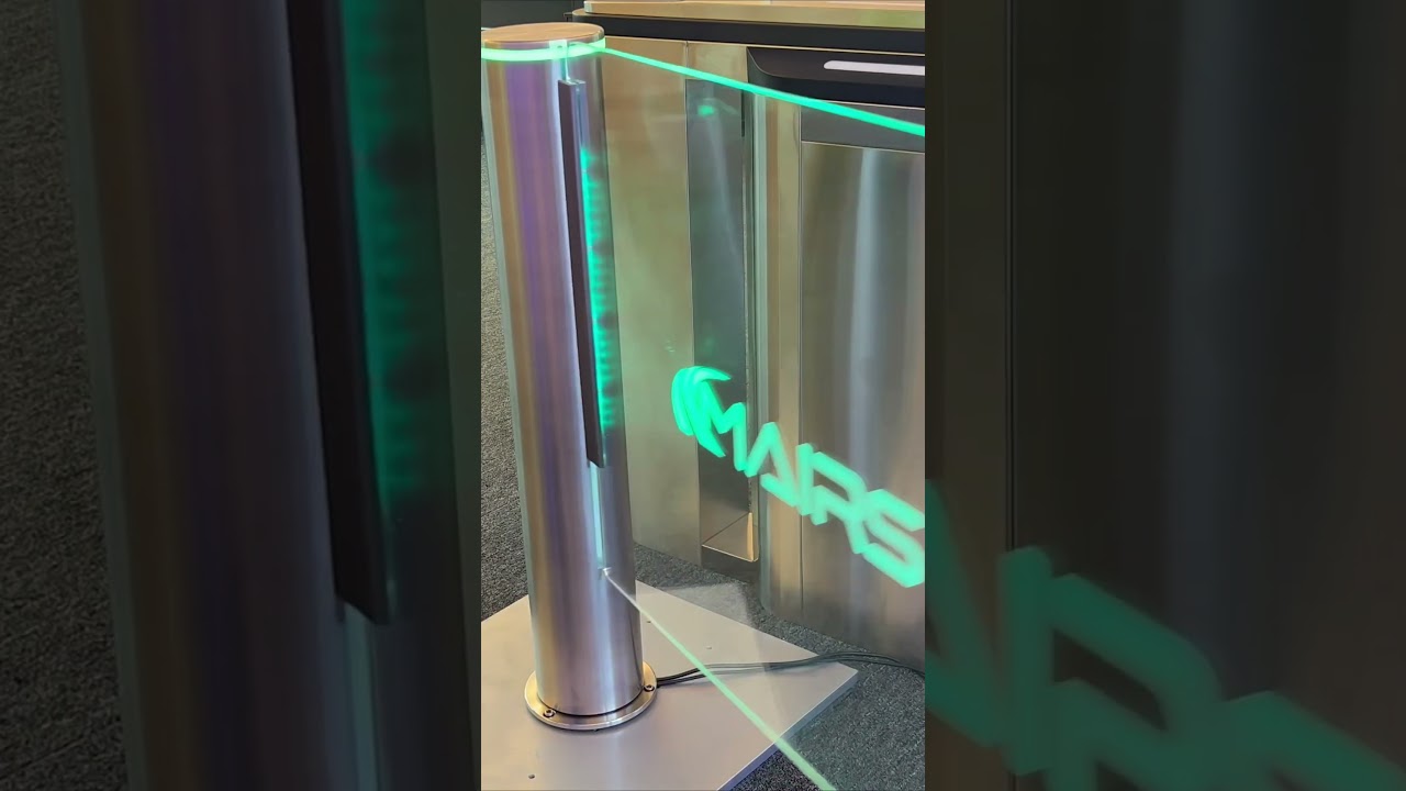 Building turnstile, swing turnstile for emergency access #turnstiles #accesscontrol #access