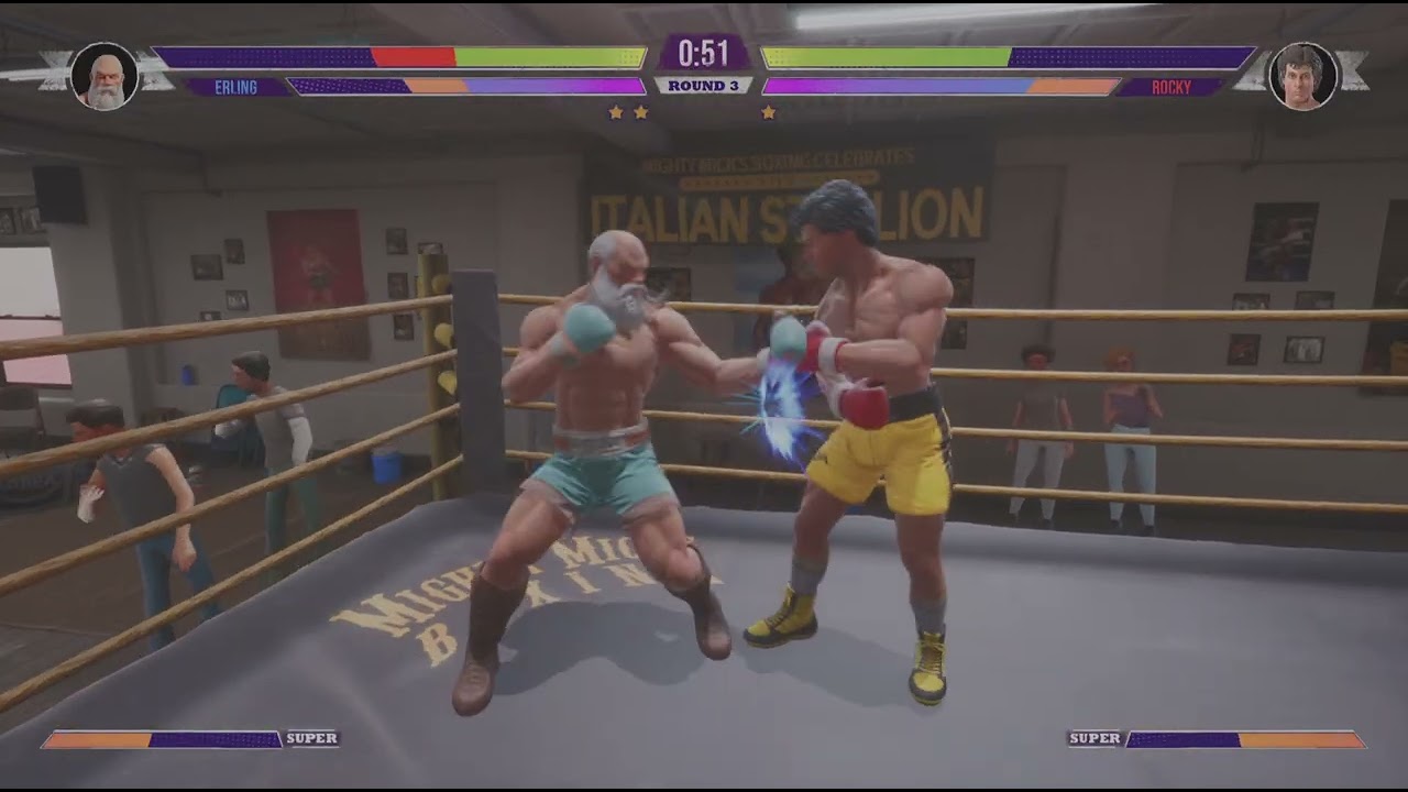 Big Rumble Boxing: Creed Champions vikingo vs Rocky balboa PS5