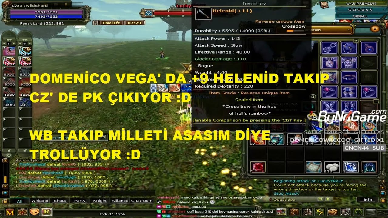 Domenico Vega' da +9 Helenid' i Görünce Okcu Olup Pk Çıkıyor :D - Trol Yayın :D - Knight Online
