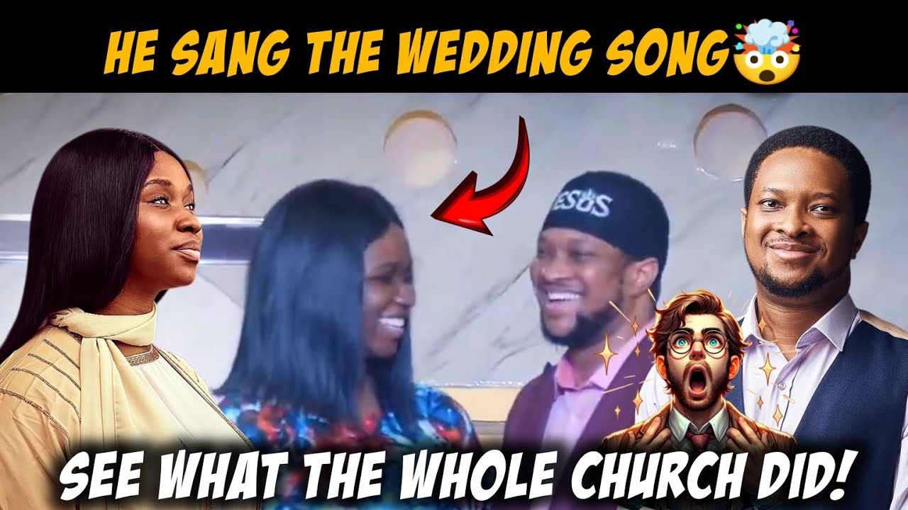 See What Evangelist Lawrence Oyor Did for His Wife Darasimi on Her Birthday at Church