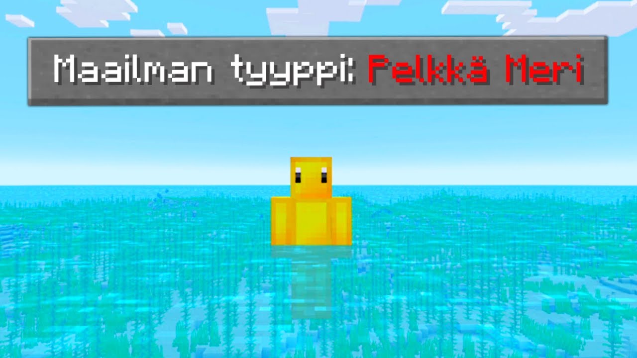 Minecraft, mutta kaikki on MERTA