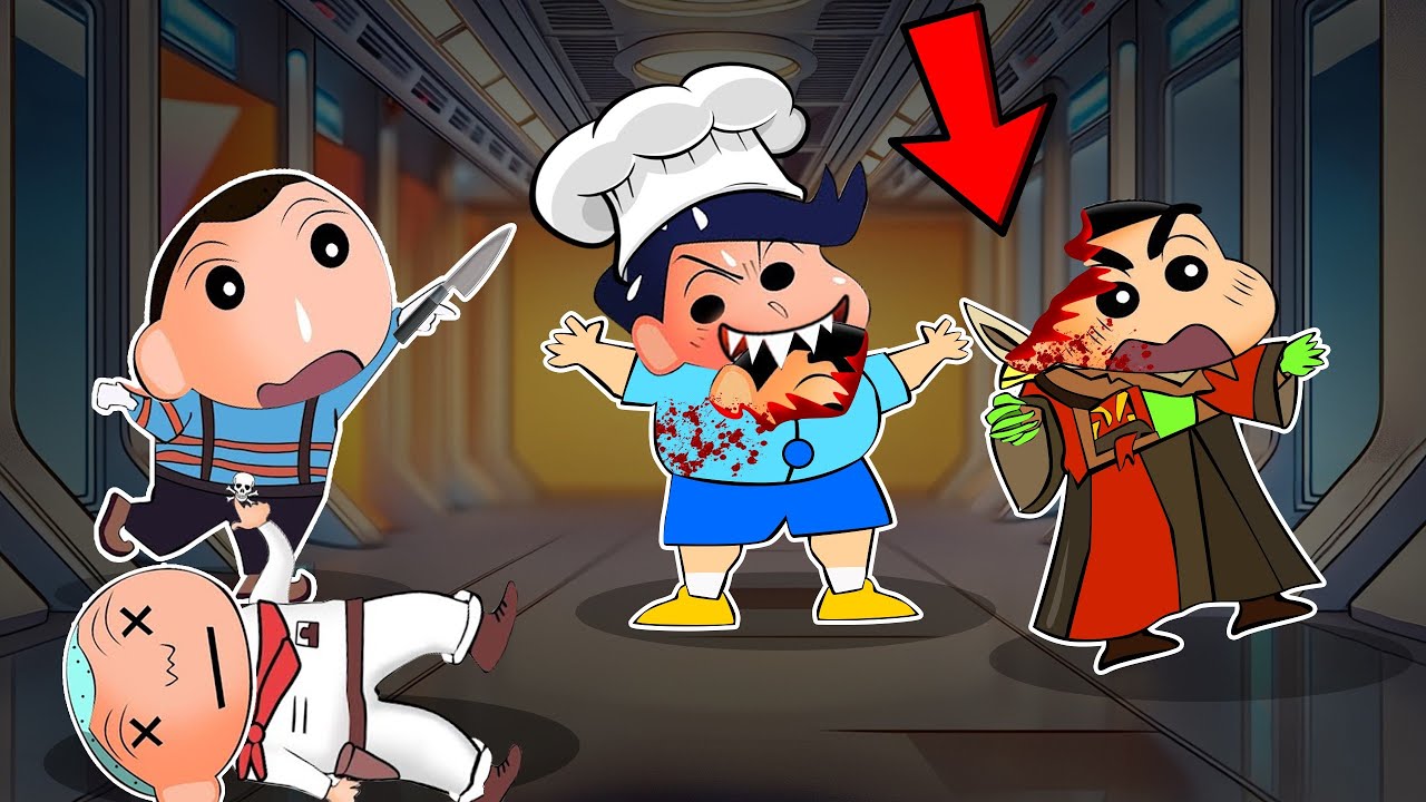 Gluttony Kazama eating Imposter Shinchan In Super Sus 😱 | Shinchan Among Us 3D | Funny Game 😂