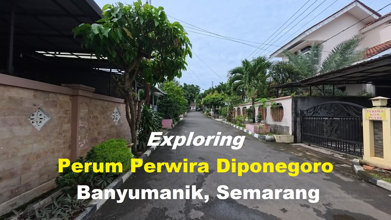 Menyusuri Komplek Perumahan Perwira Diponegoro, Banyumanik, Semarang
