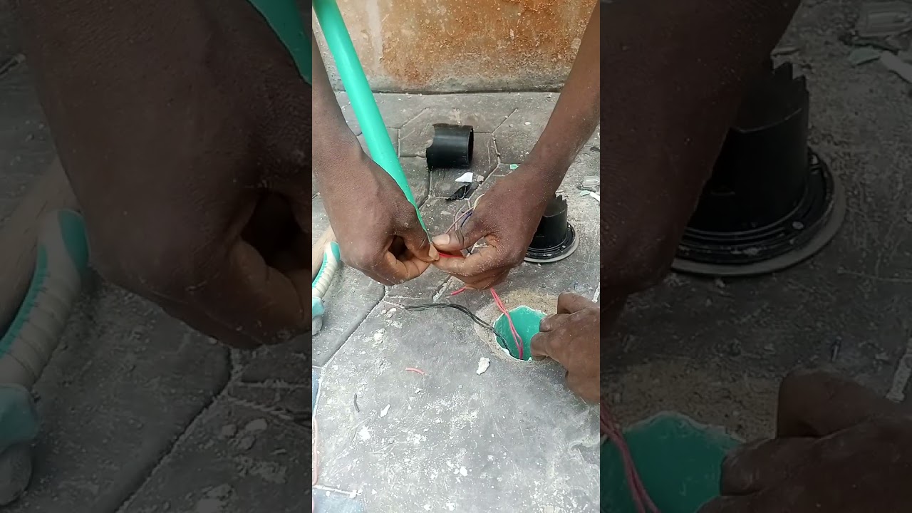 Electrical work 💡💡💡 Ground light/compound floor light connection