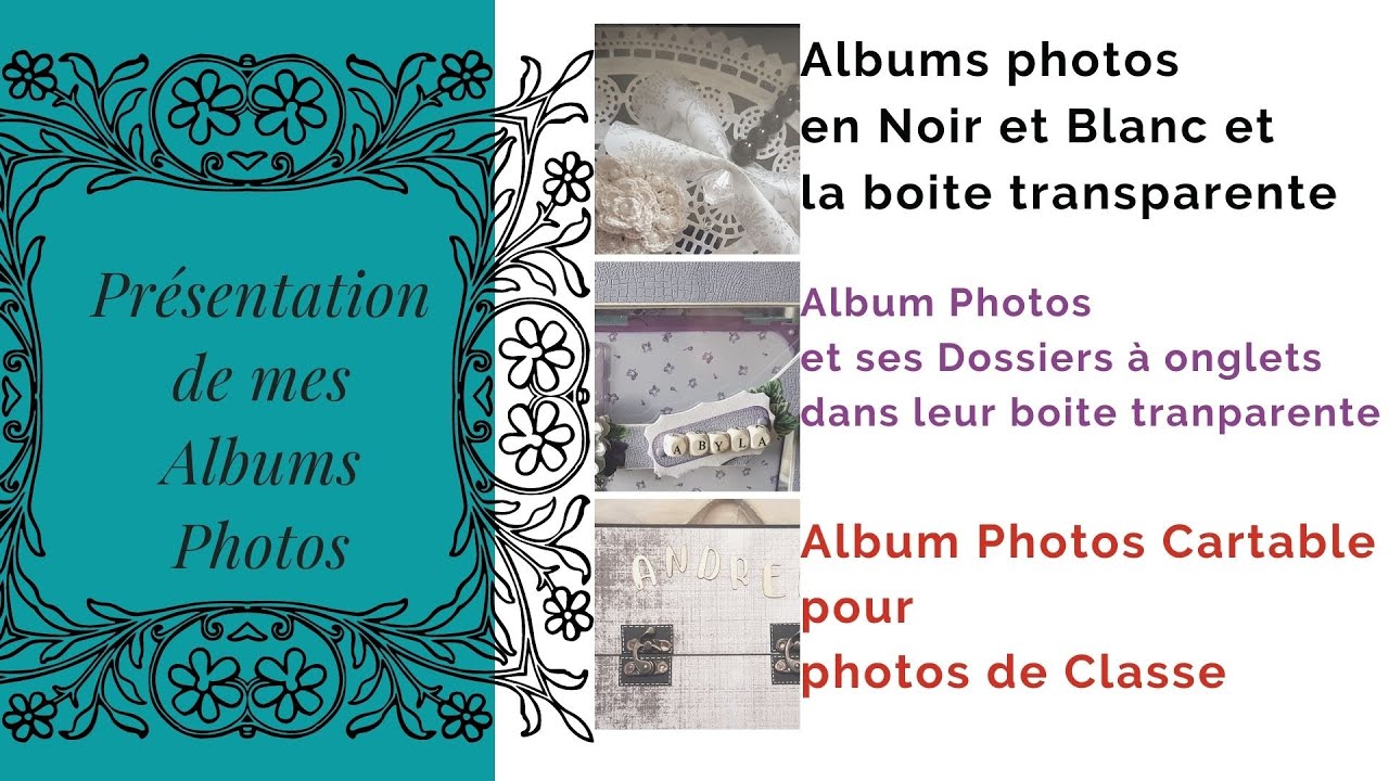 Albums Photos transparents, la pr&eacute;sentation