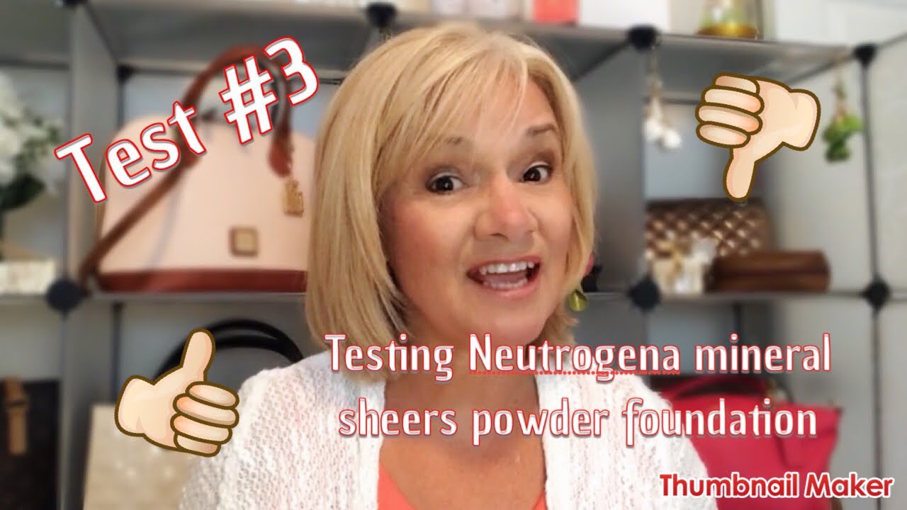 TESTING NEUTROGENA MINERAL SHEERS  POWDER FOUNDATION ( #3 )