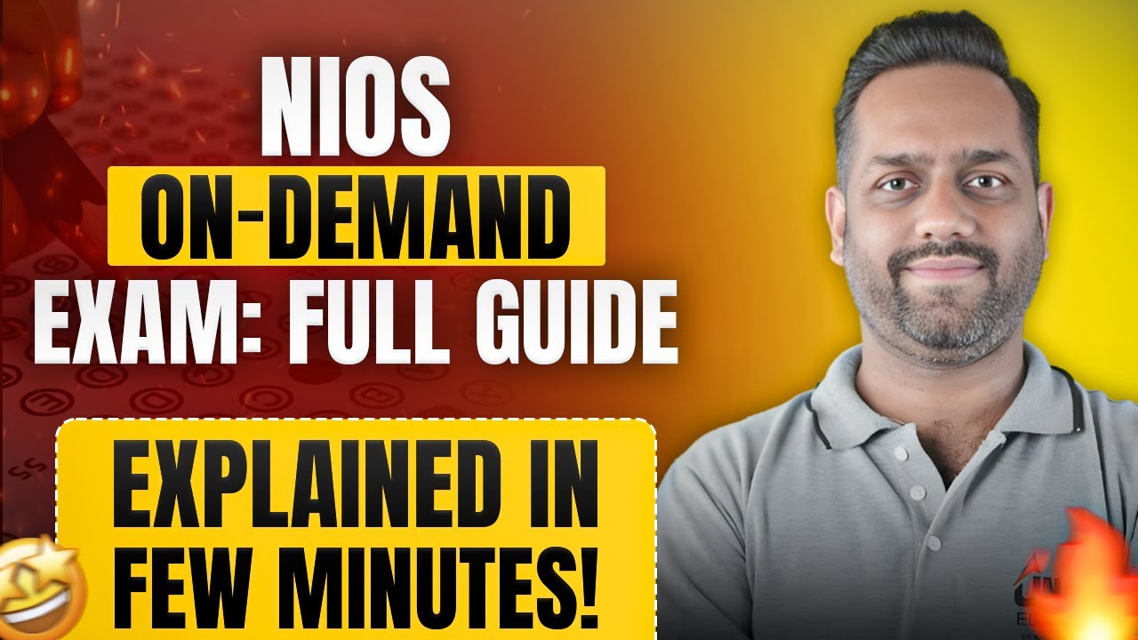 NIOS On-Demand Exam Ka Full System | 2025 Complete Guide for Students!