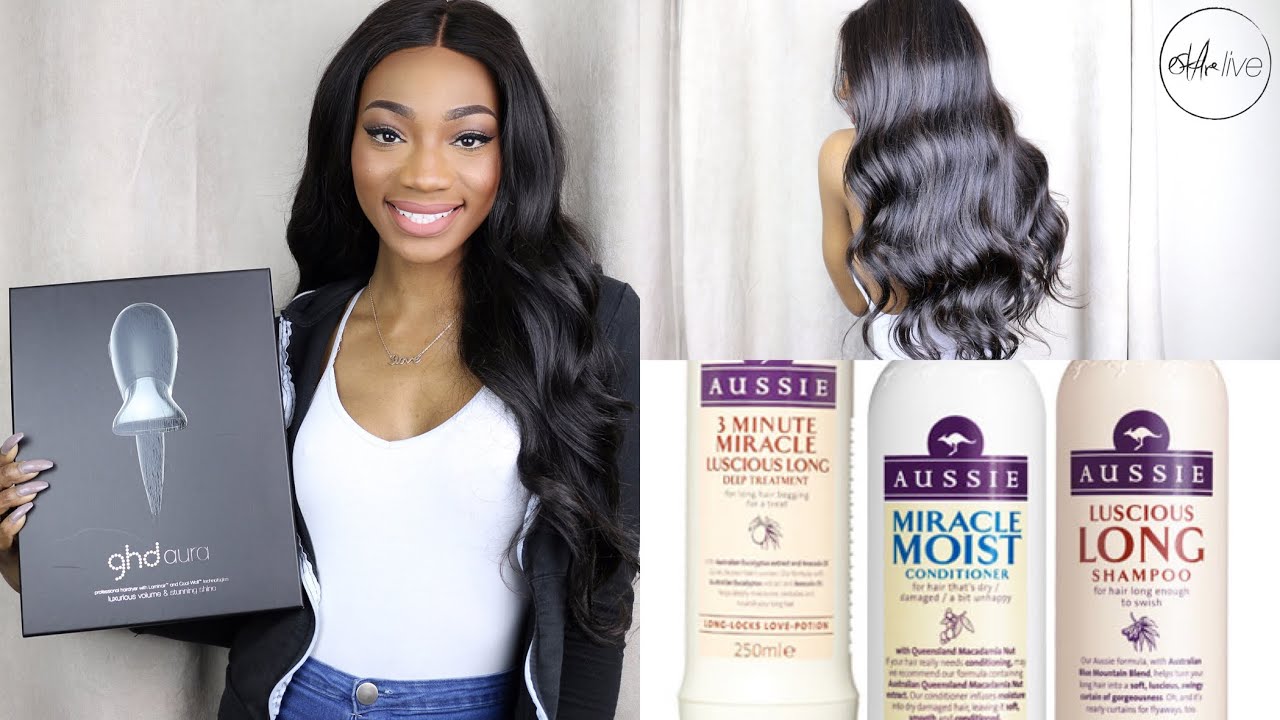 HOW TO: WIG CARE | Wash, Blow- Dry & Style • feat. ghd Aura hairdryer