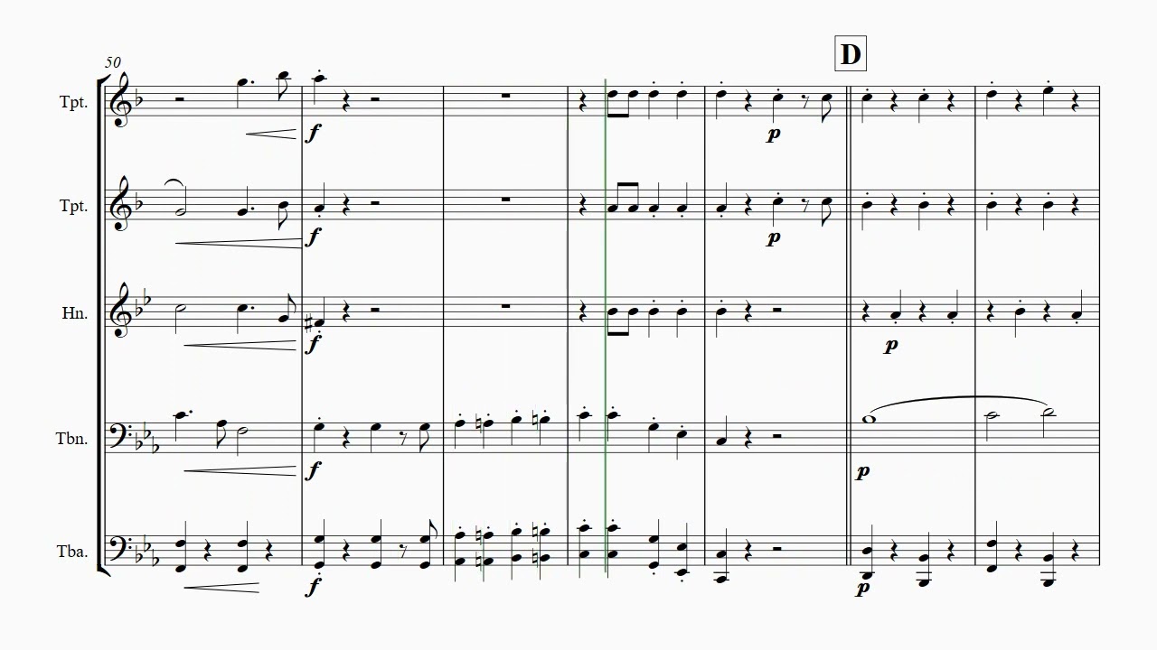 Graf Zeppelin Marsch - The Conqueror - Brass Quintet - Eb