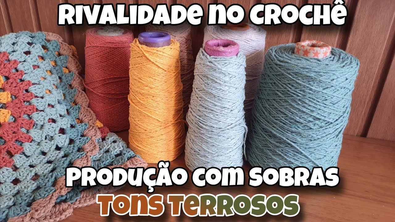 CHEGA DE RIVALIDADE NO CROCHÊ I PRODUÇÃO LINDA COM SOBRAS🤎