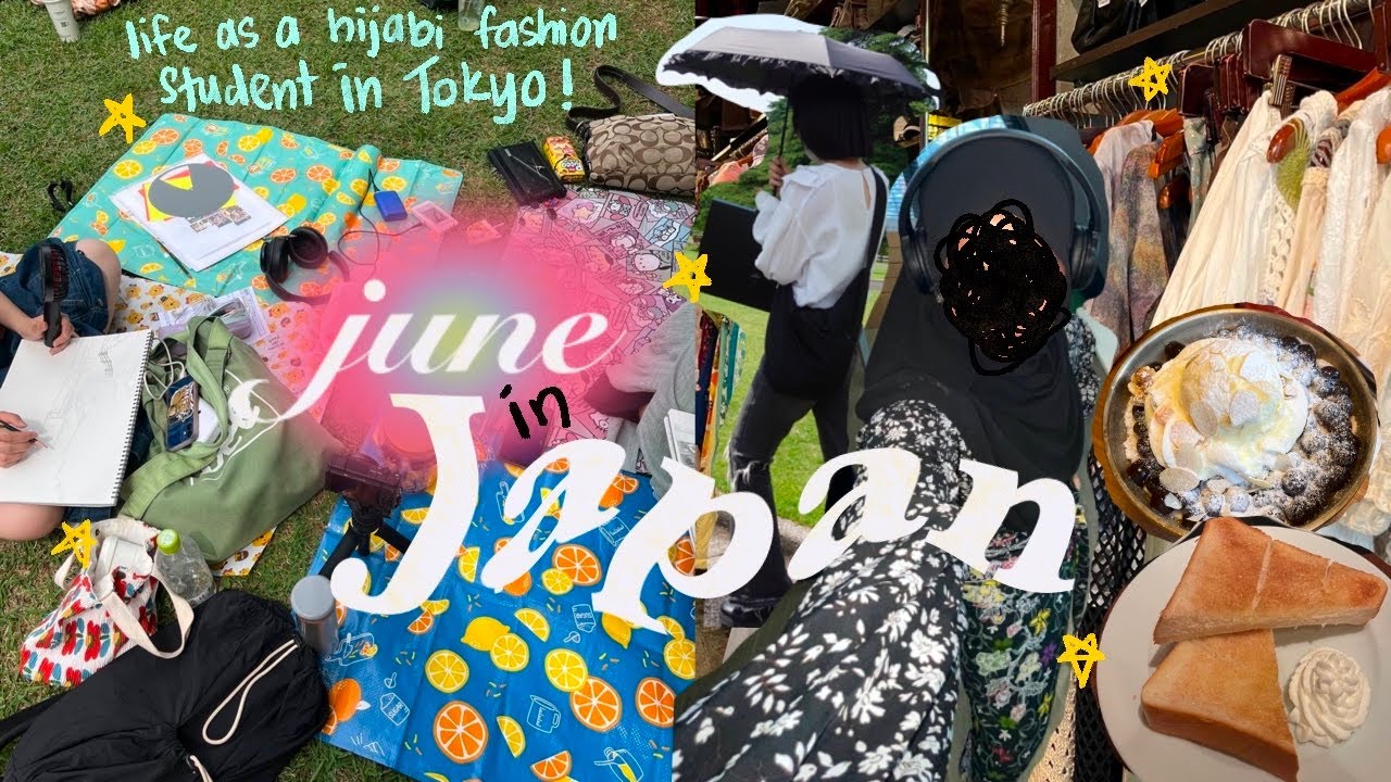 june in japan⭐︎life as a hijabi fashion student in tokyo