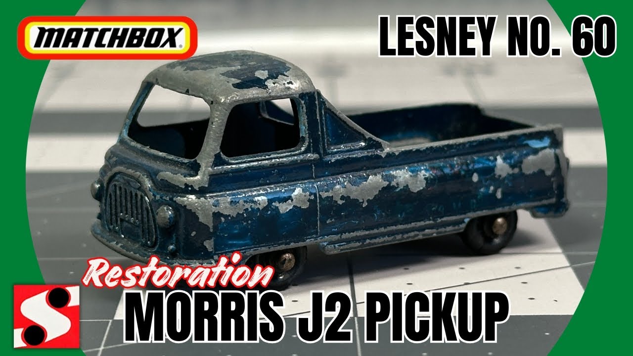 Matchbox Restoration Morris J2 Pickup Lesney No. 60 #matchbox #lesney #restoration