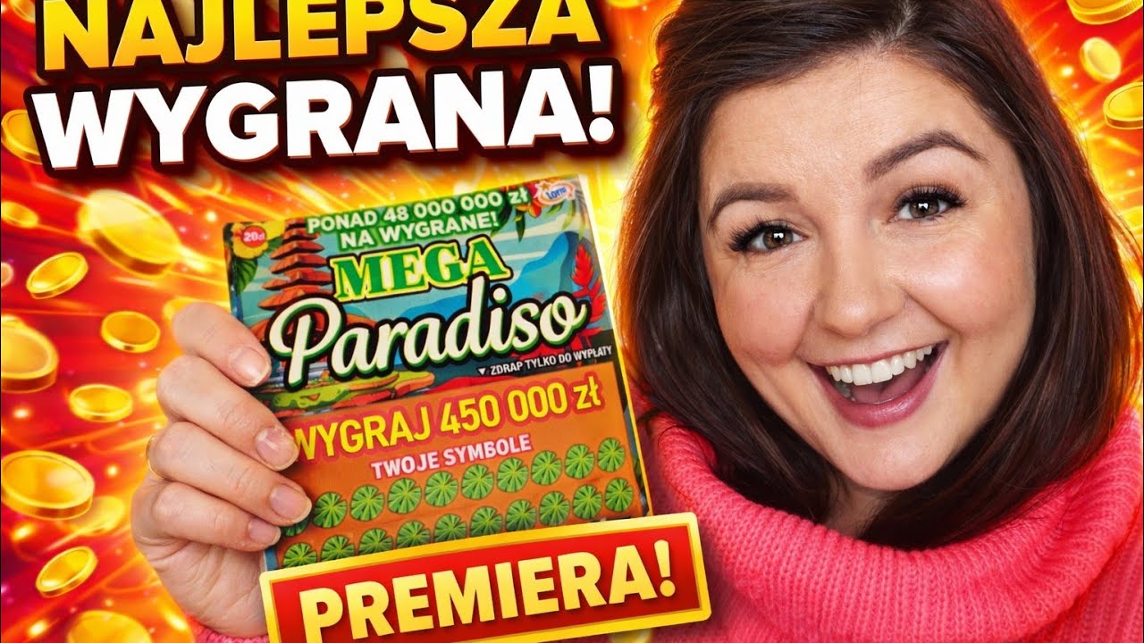 NAJLEPSZA WYGRANA PREMIERA MEGA PARADISO 👸 zdrapki lotto