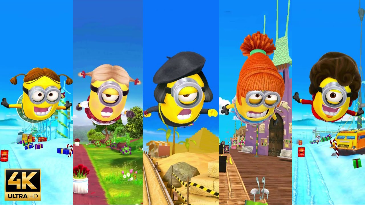 Minion Rush Race - Minions Rush Couturier Stuart Vs Ice Tober Vs Lucy Vs Girl Vs 90s Lady Stuart 4K