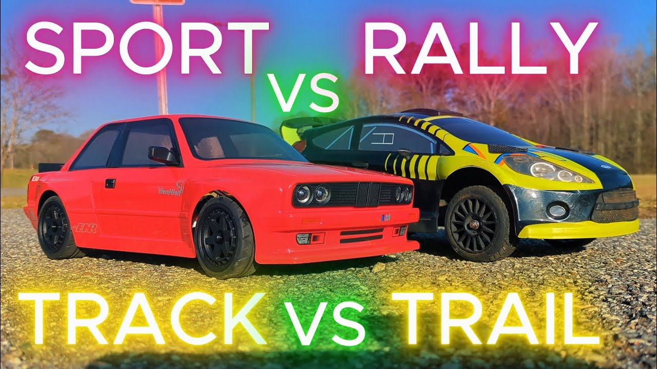 We race a BMW E30 against a Rally car rc style