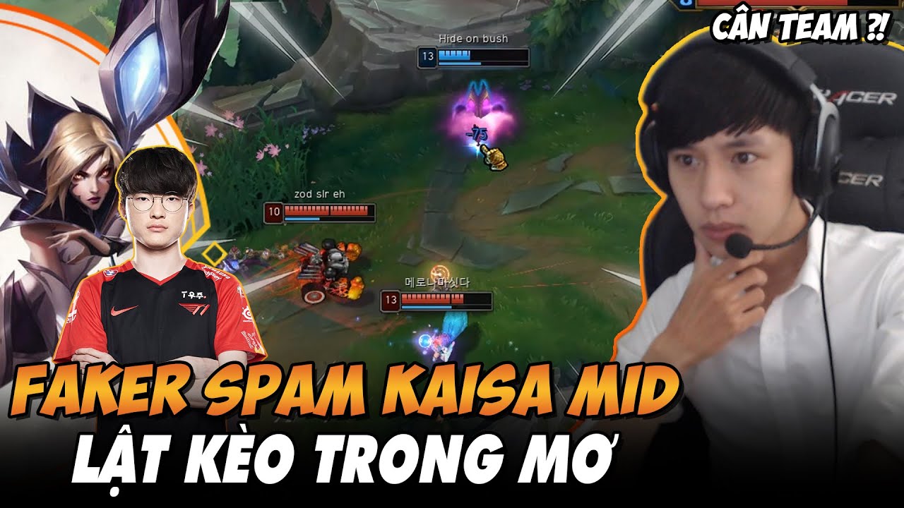 BÌNH LUẬN RANK HÀN: FAKER SPAM GIÁO ÁN KAI'SA AP MID TẠI RANK HÀN LẬT KÈO MÃN NHÃN