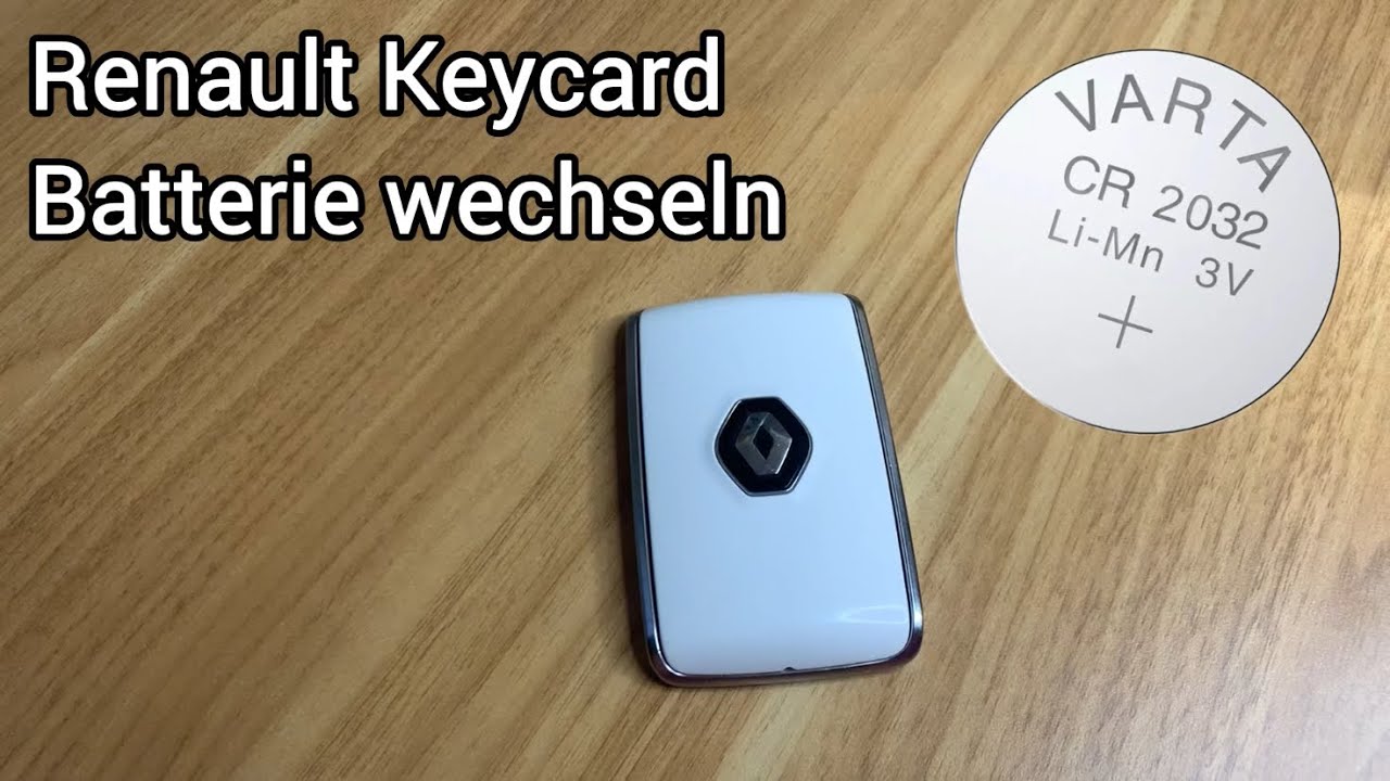 RENAULT Keycard funktioniert nicht / Schlüsselkarte öffnen und Batterie 🪫 wechseln