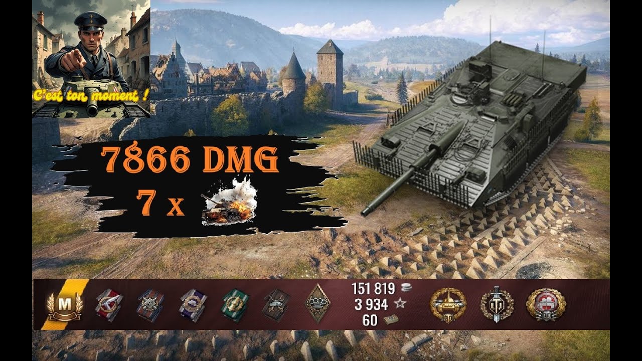 (🇫🇷 C'est à toi de briller épisode 7 🇫🇷) Premier gameplay commenté avec le Strv 107 12 Tier XI !!