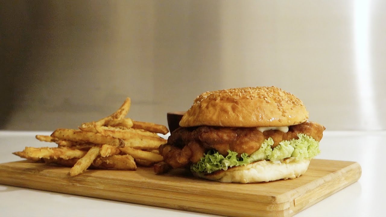 ENG🍔수제 스파이시 치킨 버거 만들기 Spicy Chicken Burger 싸이버거, 상하이버거 ASMR