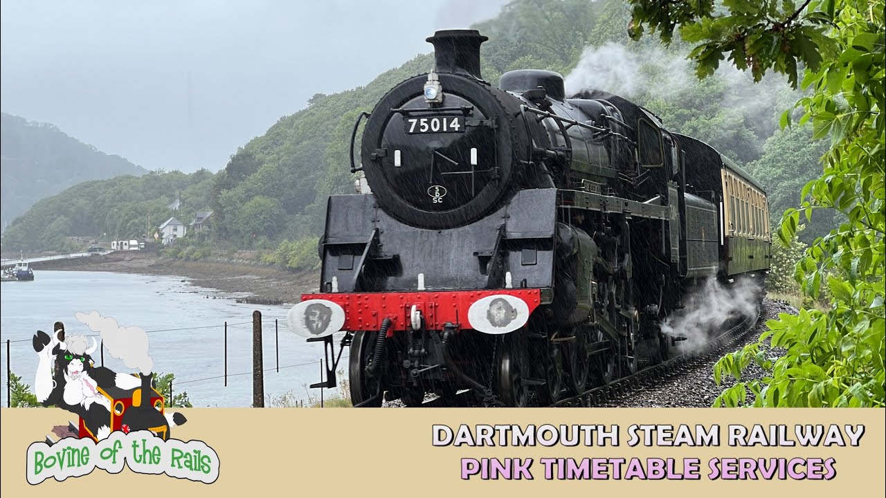 Pink Timetable Services at Dartmouth Steam Railway - 27th May 2025