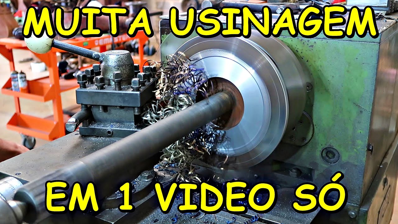 DUVIDO VOCÊ PULAR ESSE VIDEO SHOW DE USINAGEM CONSTRUINDO UMA ESCAVADEIRA