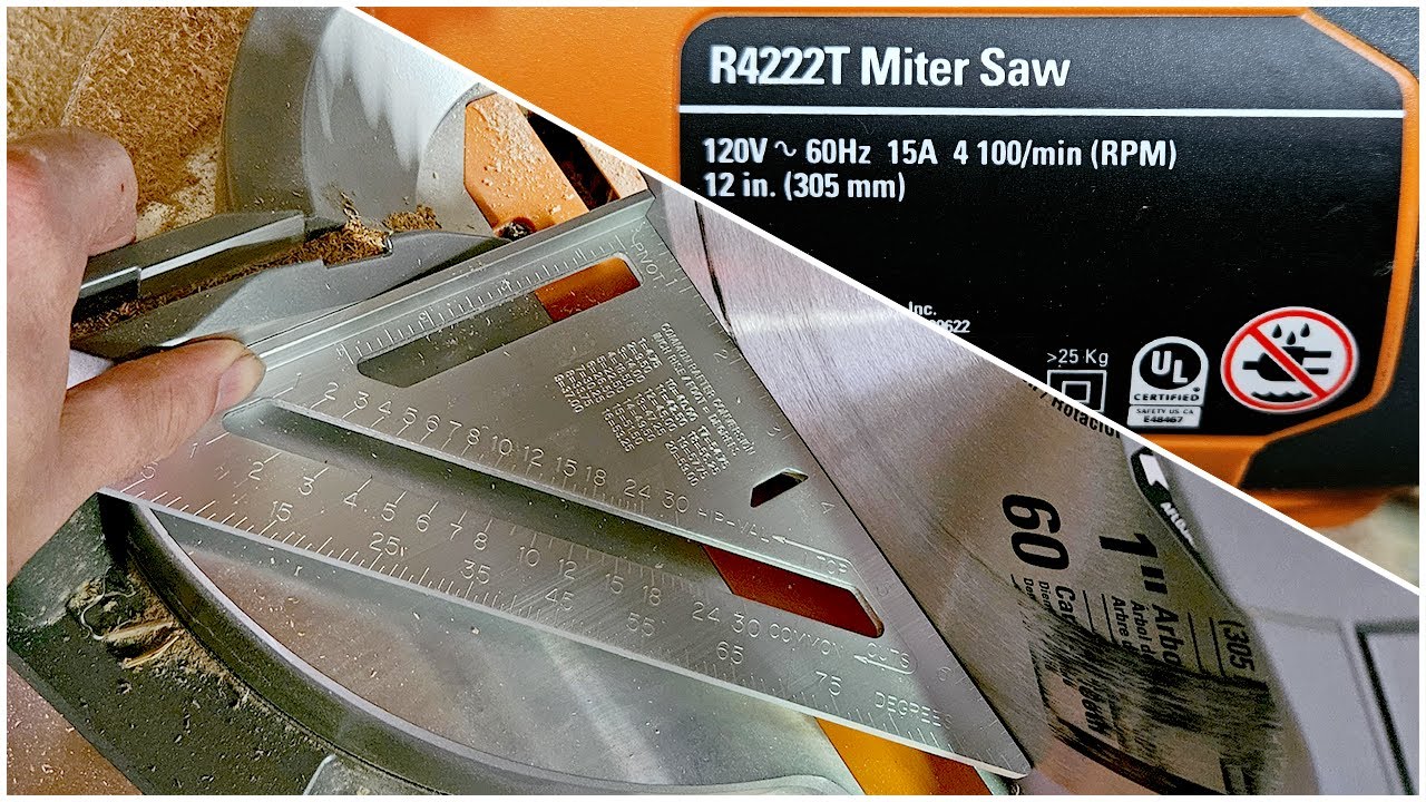How To Square A Rigid Miter Saw